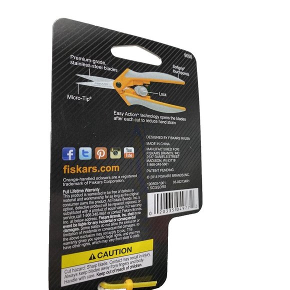 Fiskars Fabric Scissors Microtip Blade - Picture 6 of 6